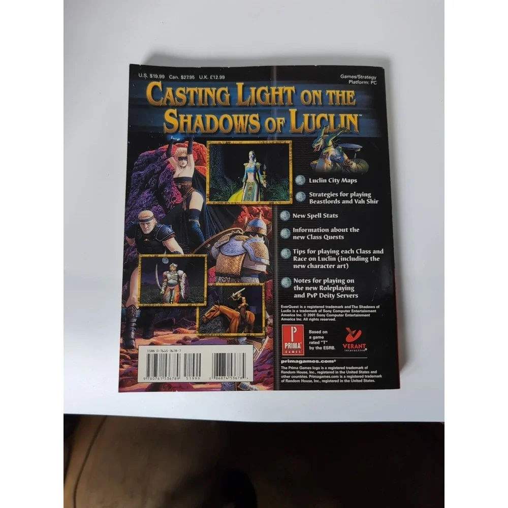 EverQuest Shadows of Luclin PC‎ Strategy Guide Cheap Buck Prima Games